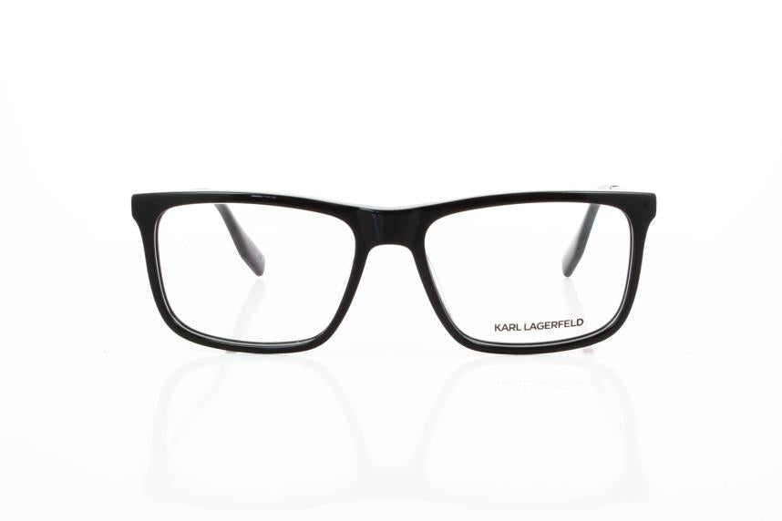 Karl Lagerfeld Men's KL6023 001 Black Square Eyeglasses 56-17-145