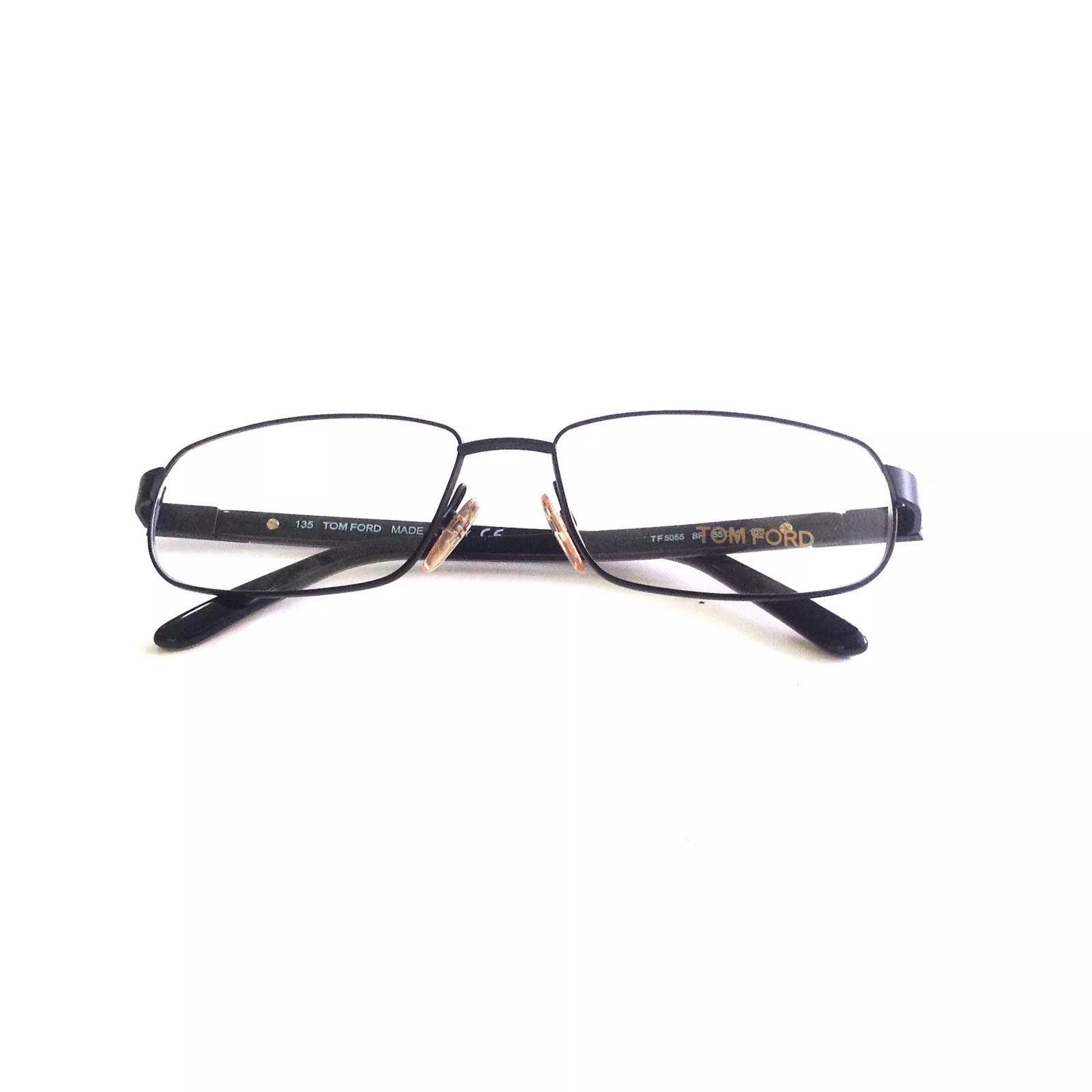 Tom Ford Eyeglasses TF 5055 Black/Brown J63 Size 55mm Optical Frame