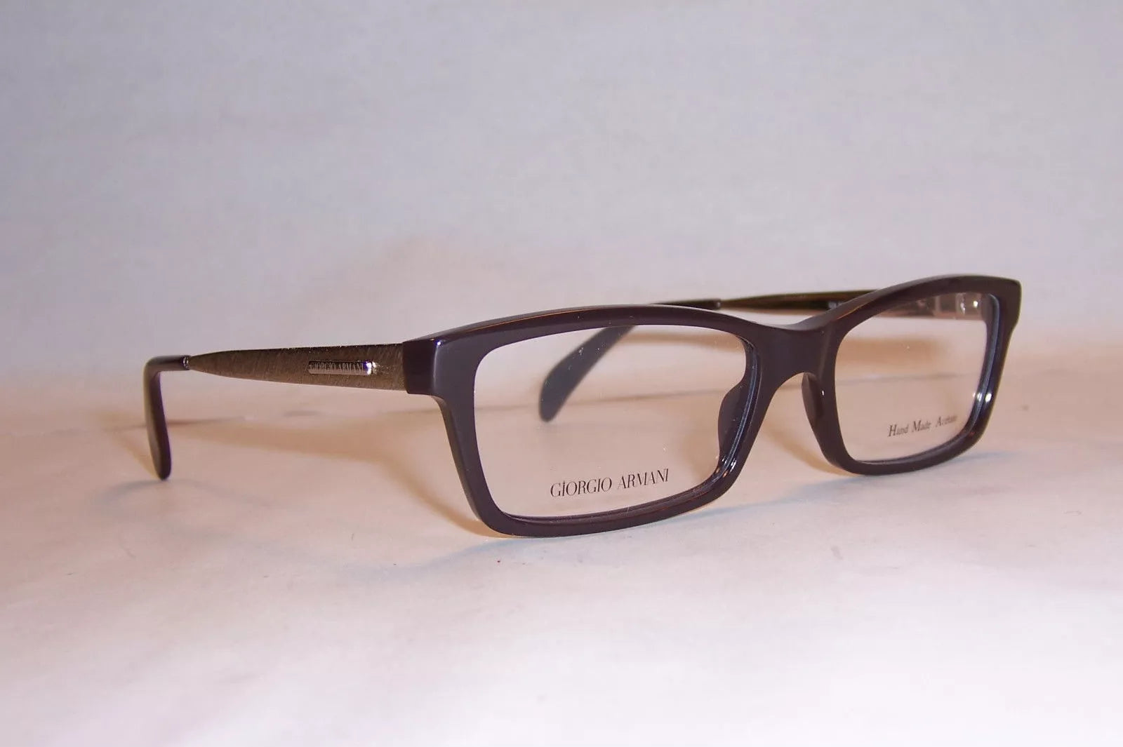 NEW Giorgio Armani EYEGLASSES GA 872 317 BROWN GOLD 51mm RX AUTHENTIC