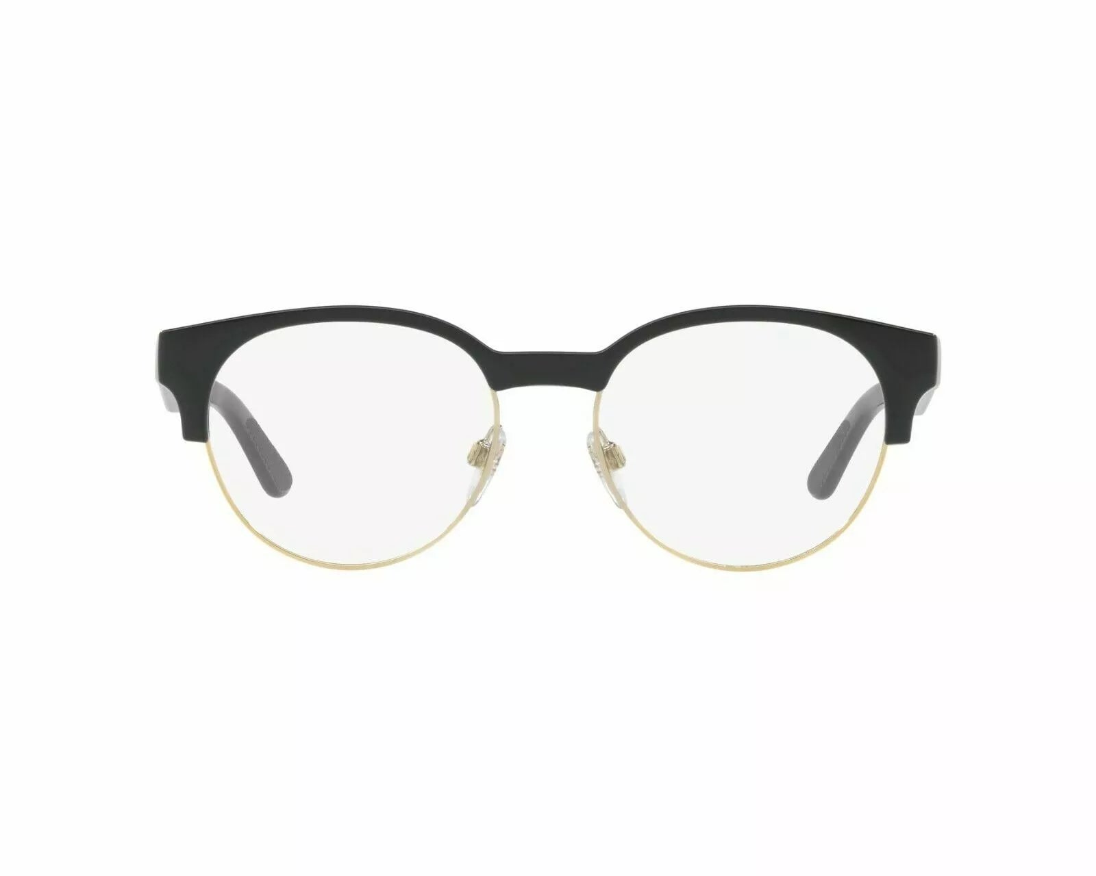 Burberry B 2261 3001 Black Round Eyeglasses Frames 50mm NEW - 31