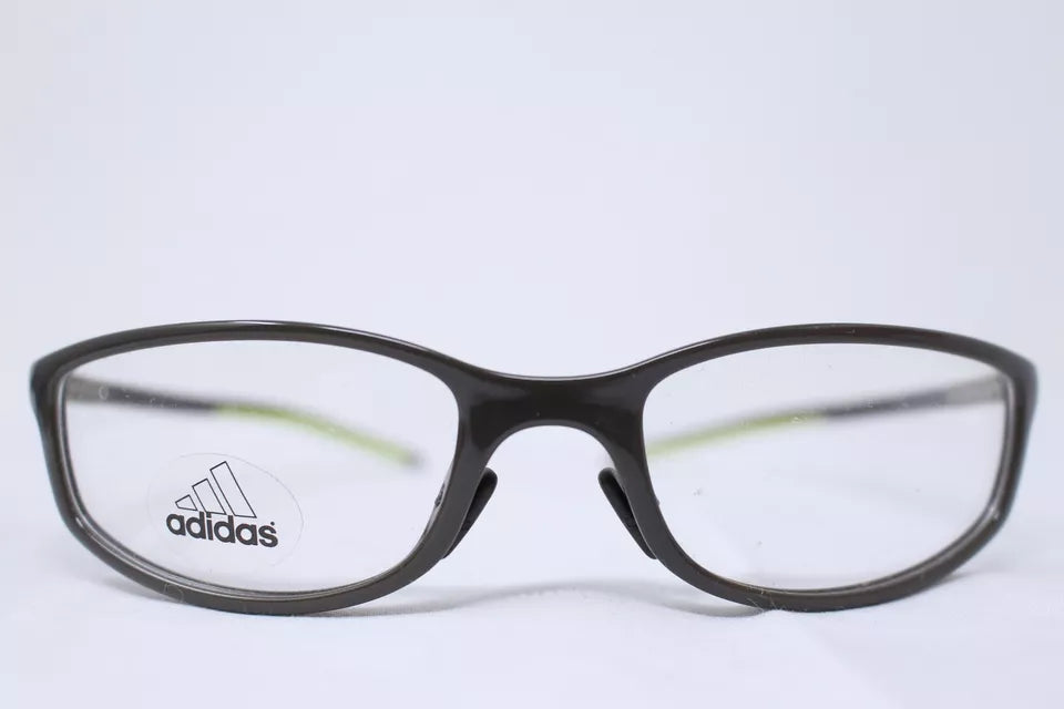 Adidas Men's a825 6058 Black Rectangle Eyeglasses 56-18-140