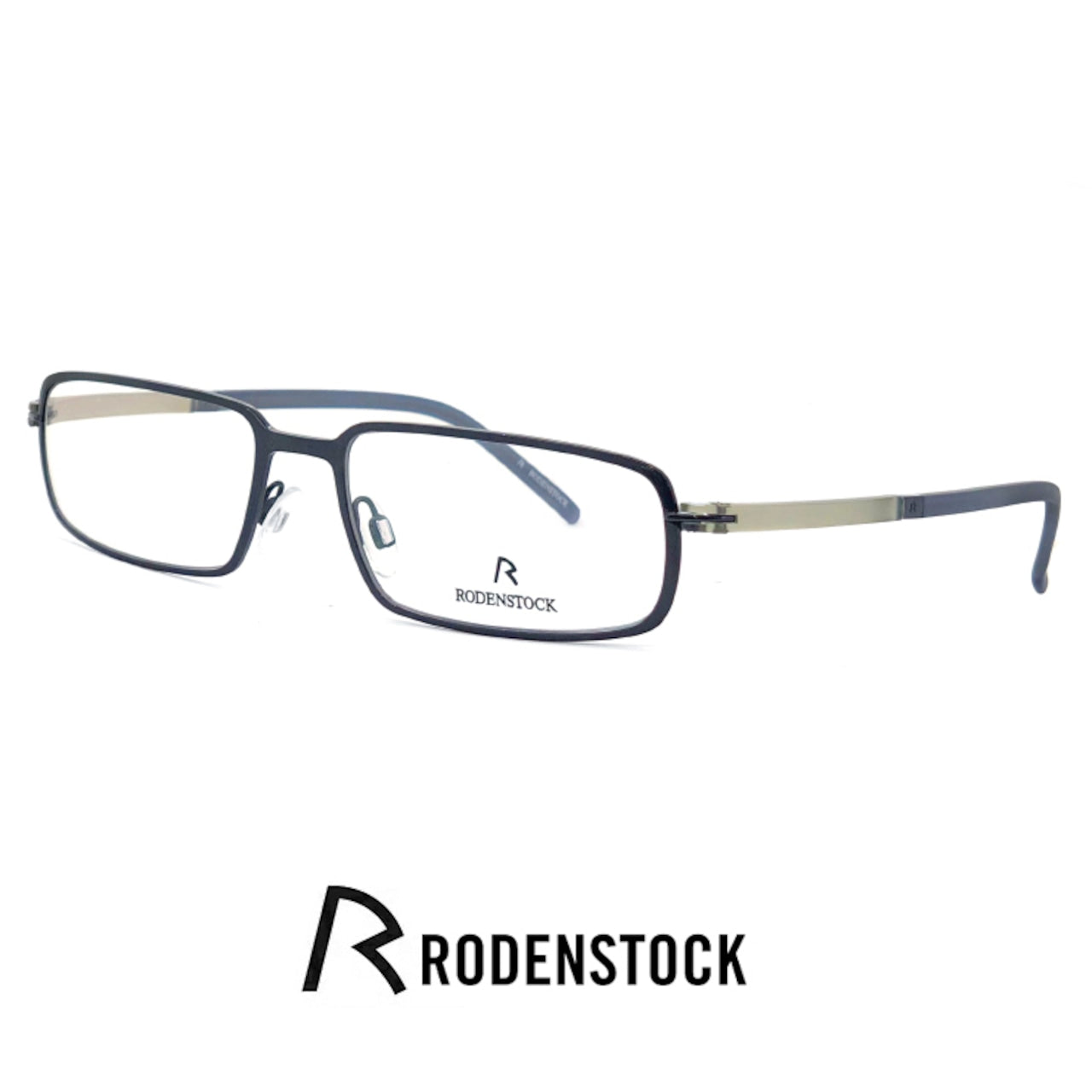 Rodenstock Men's R4719 C Black Rectangle Eyeglasses 54-17-135