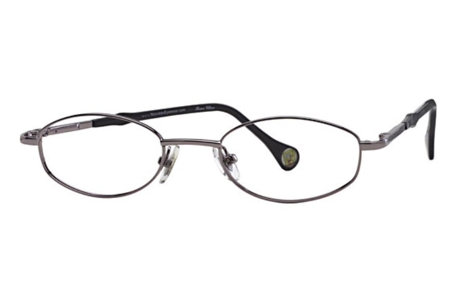 Nickelodeon Men's CRABBY PATTY GUN Gunmetal Oval Eyeglasses 44-18-125
