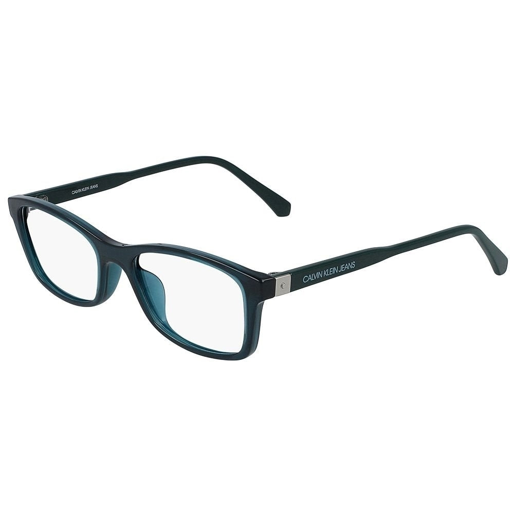 Calvin Klein Unisex CKJ19523 432 Blue Rectangle Eyeglasses 51-17-140