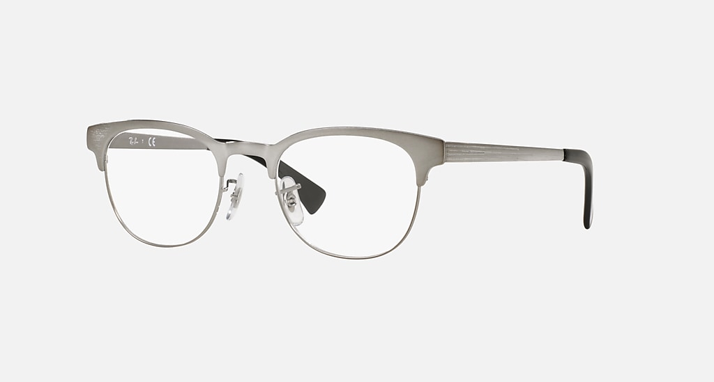 Ray-Ban Men's RB6317 2553 Gunmetal Square Eyeglasses 51-20-145