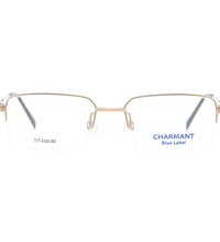 Charmant Men's CH16219 GP Gold Half Rim Eyeglasses 51-19-140