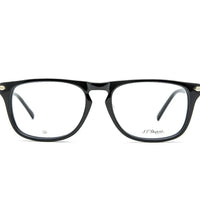 St Dupont Unisex DP-0513U A3 Black Square Eyeglasses 53-18-140