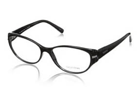 Valentino Women's V20607R 001 Black Oval Eyeglasses 53-15-135