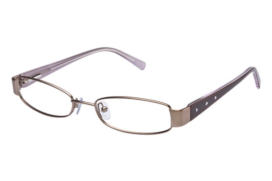 Jill Stuart Women's JS233-1 Black Rectangle Eyeglasses 49-17-130