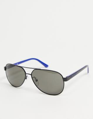 Calvin Klein CK 19300/S 001 Double Brow Sunglasses