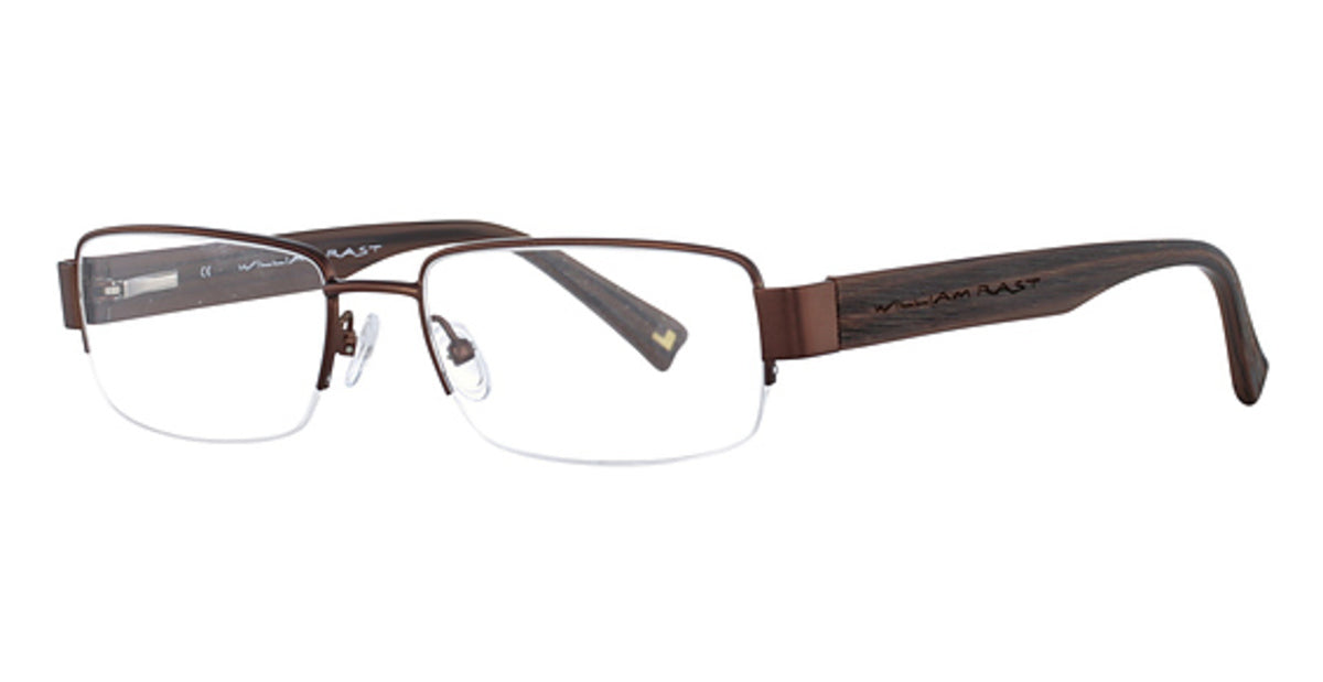 William Rast Men's WR1065 MSL Black Halfrim Eyeglasses 53-17-140