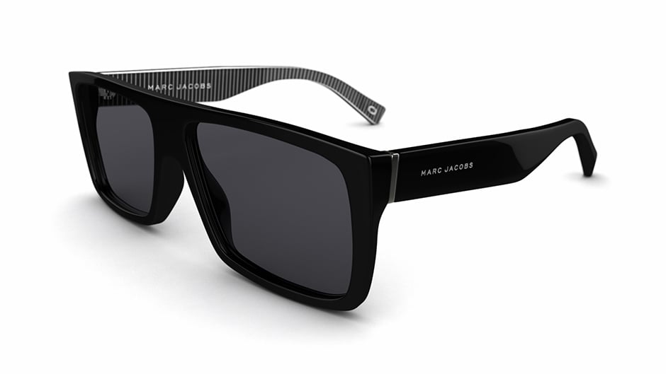 Marc Jacobs MJ SUN RX 03 BLACK Square Sunglasses