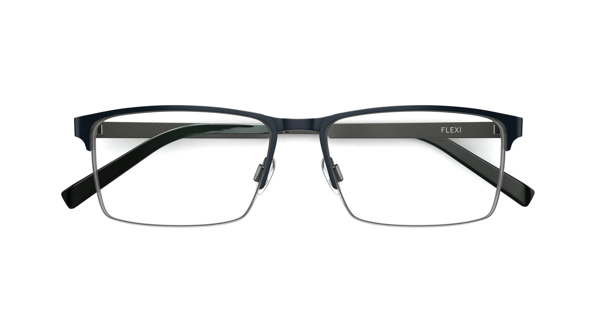 Flexi Men's FLEXI148 30776906 Black Rectangle Eyeglasses 55-16-145