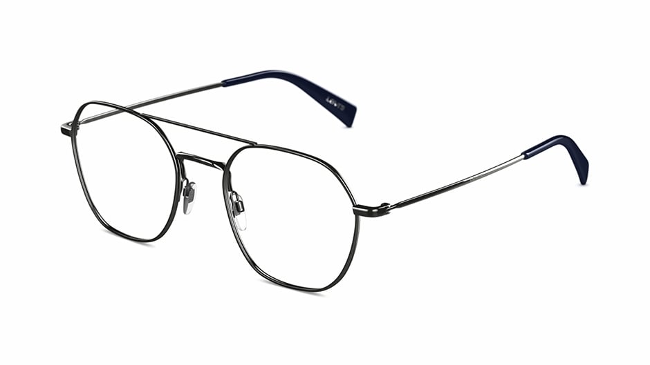 Levi's Men's LEVI07 5003685 Black Square Eyeglasses 55-18-145