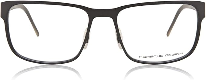 Porsche Design Men's P8291 B Black Rectangle Eyeglasses 55-18-140