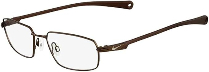 Nike Men's NIKE 4252 001 Black Rectangle Eyeglasses 54-17-140