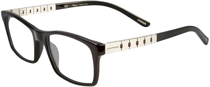 Chopard Men's VCH162 0700 Black Rectangle Eyeglasses 54-19-145