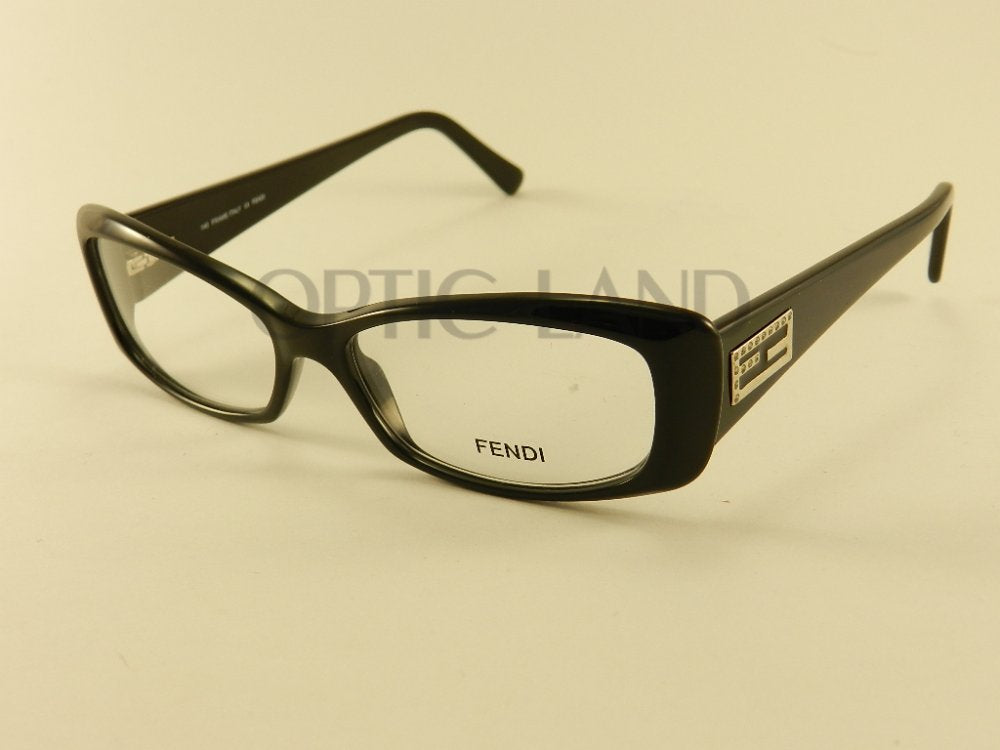 Fendi Women's F716R 001 Black Rectangle Eyeglasses 50-14-140