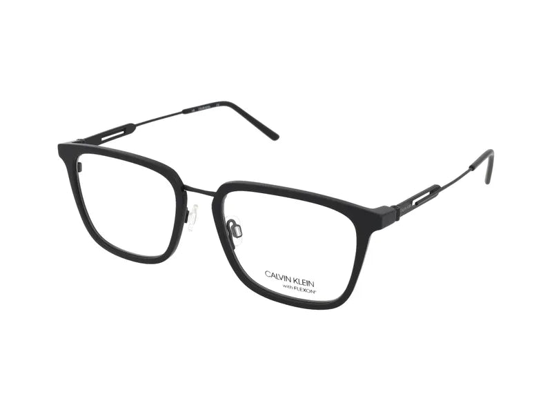 Calvin Klein Men's CK19718F 001 Black Square Eyeglasses 53-19-145
