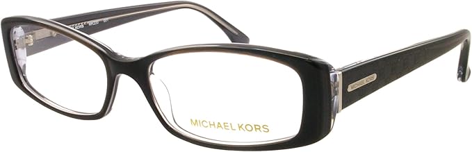 Michael Kors Women's MK220 001 Black Rectangle Eyeglasses 50-16-135