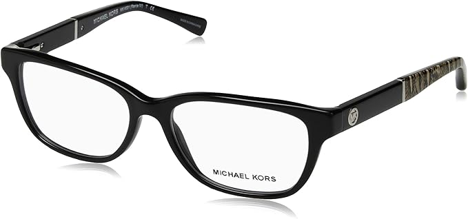 Michael Kors Women's MK4031 3168 Black Rectangle Eyeglasses 49-15-140