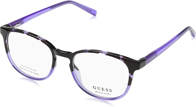 Guess GU3009 Eyeglass Frames - Violet Frame, 49 mm Lens