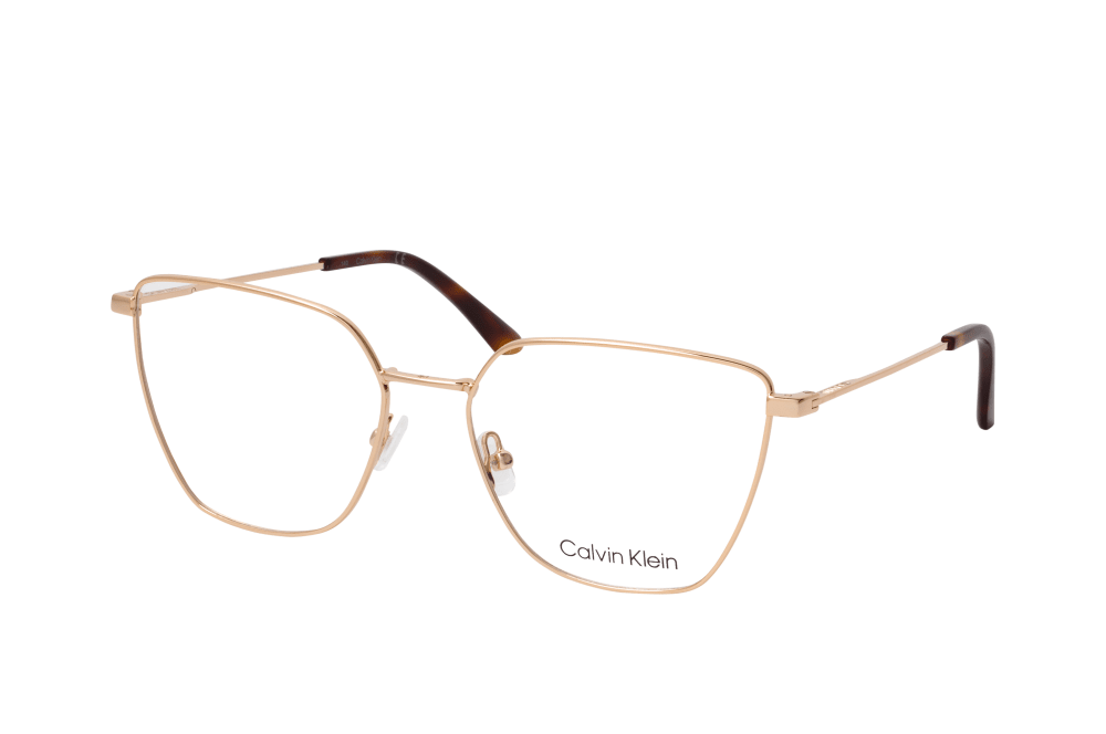 Calvin Klein Women's CK 21102 717 Gold Cat Eye Eyeglasses 56-17-138
