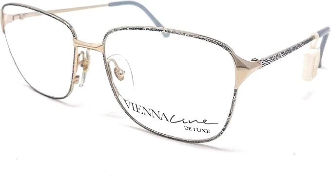 Vienna Line Women's 1477 47 Black Square Eyeglasses 57-16