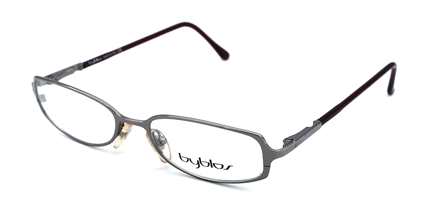 Byblos Men's B742 3001 Black Rectangle Eyeglasses 48-16-135