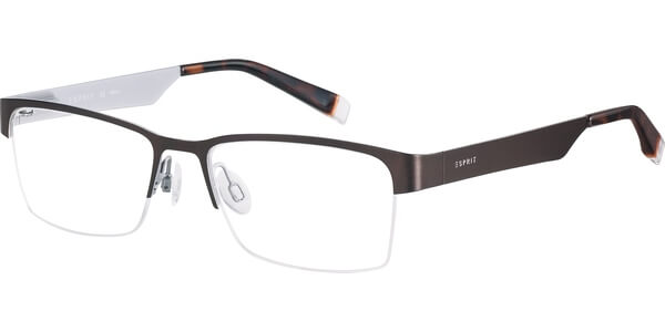 Esprit Men's ET17473 533 Black Half Rim Eyeglasses 52-17-135