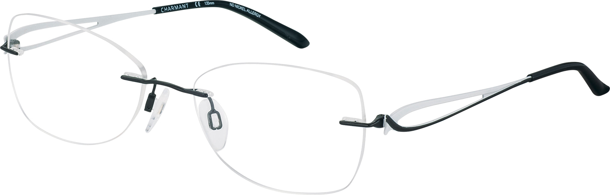 Charmant Women's CH10969 LB Light Brown Rimless Eyeglasses 52-17-135