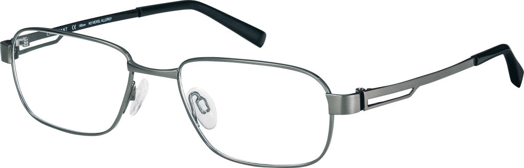 Charmant Men's CH11420 BR Brown Rectangle Eyeglasses 52-18-140