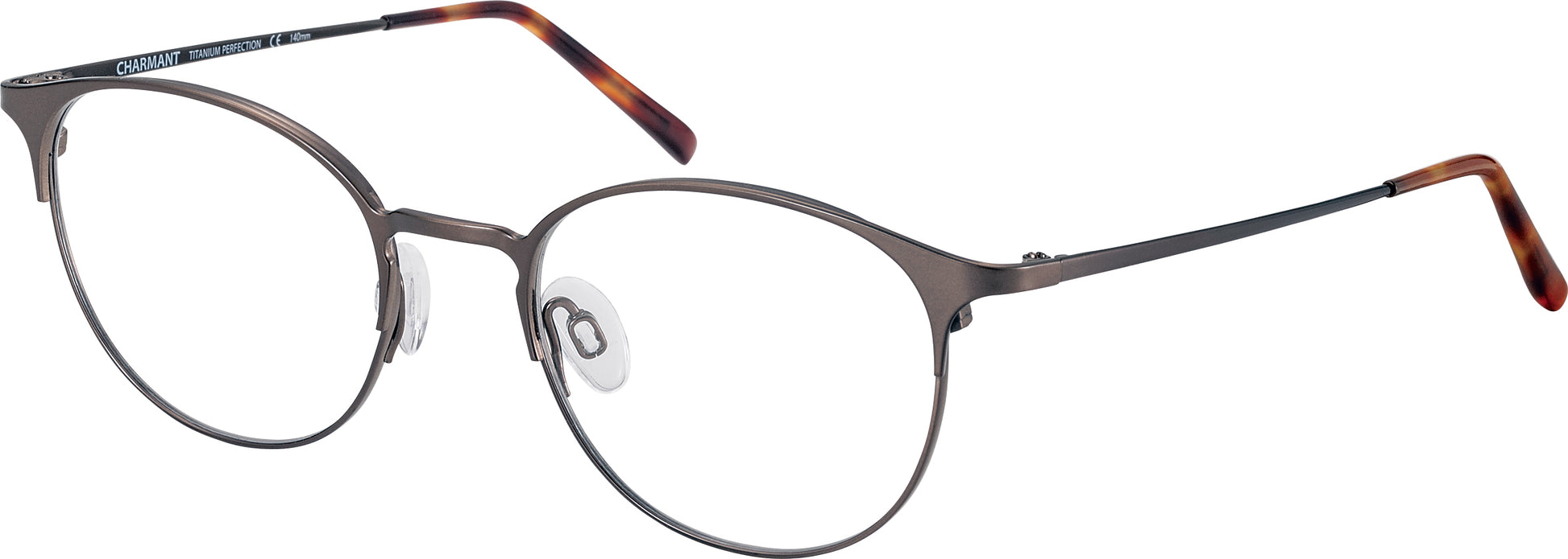 Charmant Men's CH11465U BR Brown Round Eyeglasses 50-19-140