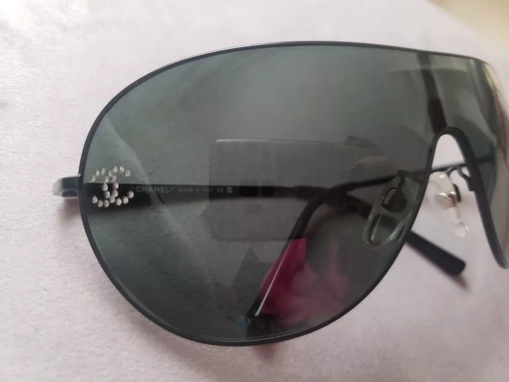 Chanel 4122-B Original Swarovski Aviator Sunglasses