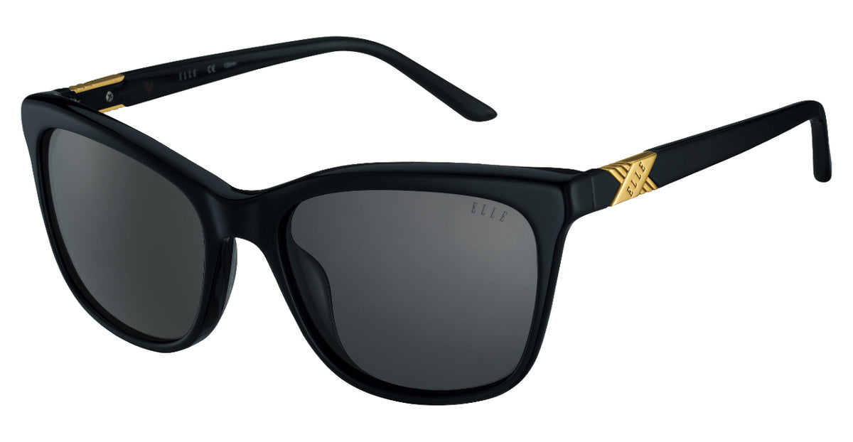 ELLE EL 14854 BK Semi Oval Sunglasses