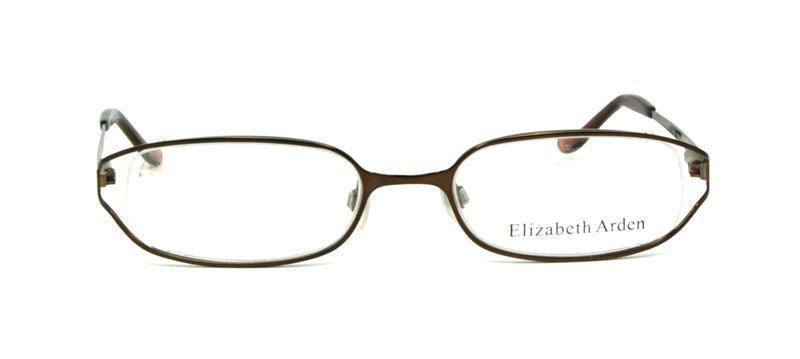 Elizabeth Arden Unisex EA 1839-1 Brown Rectangle Eyeglasses 51-19-135