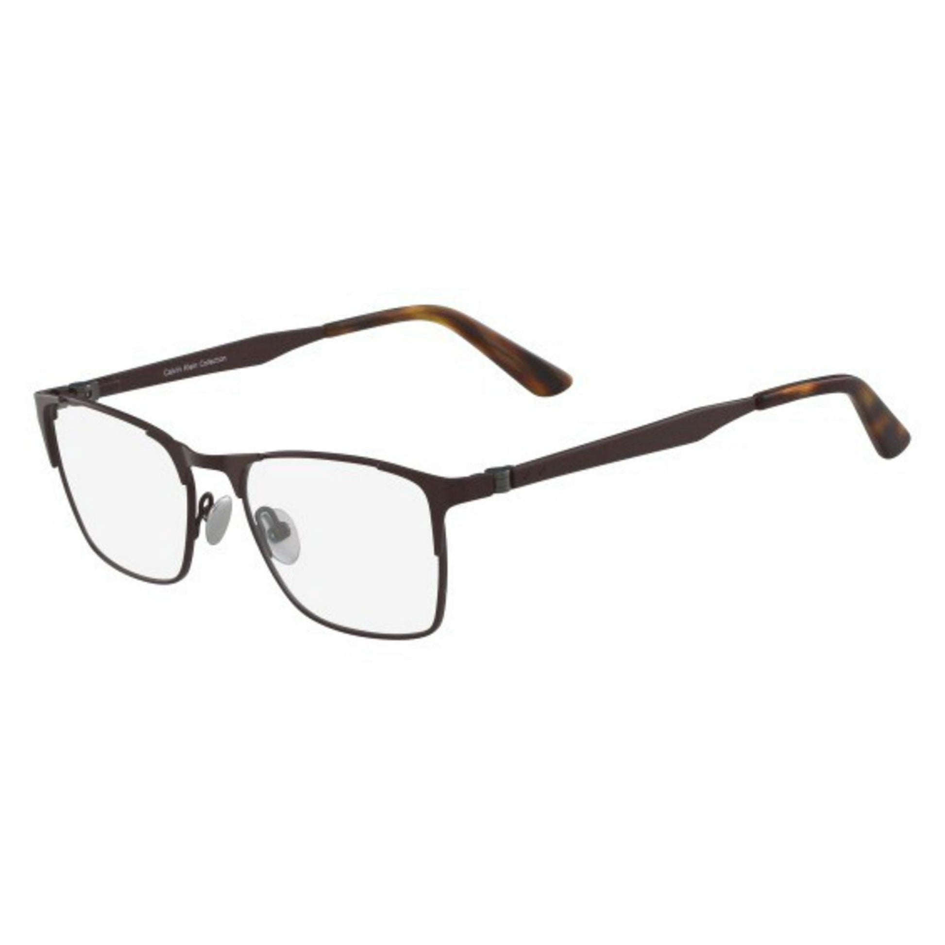 Calvin Klein Women's CK8040 223 Brown Cat Eye Eyeglasses 51-18-140