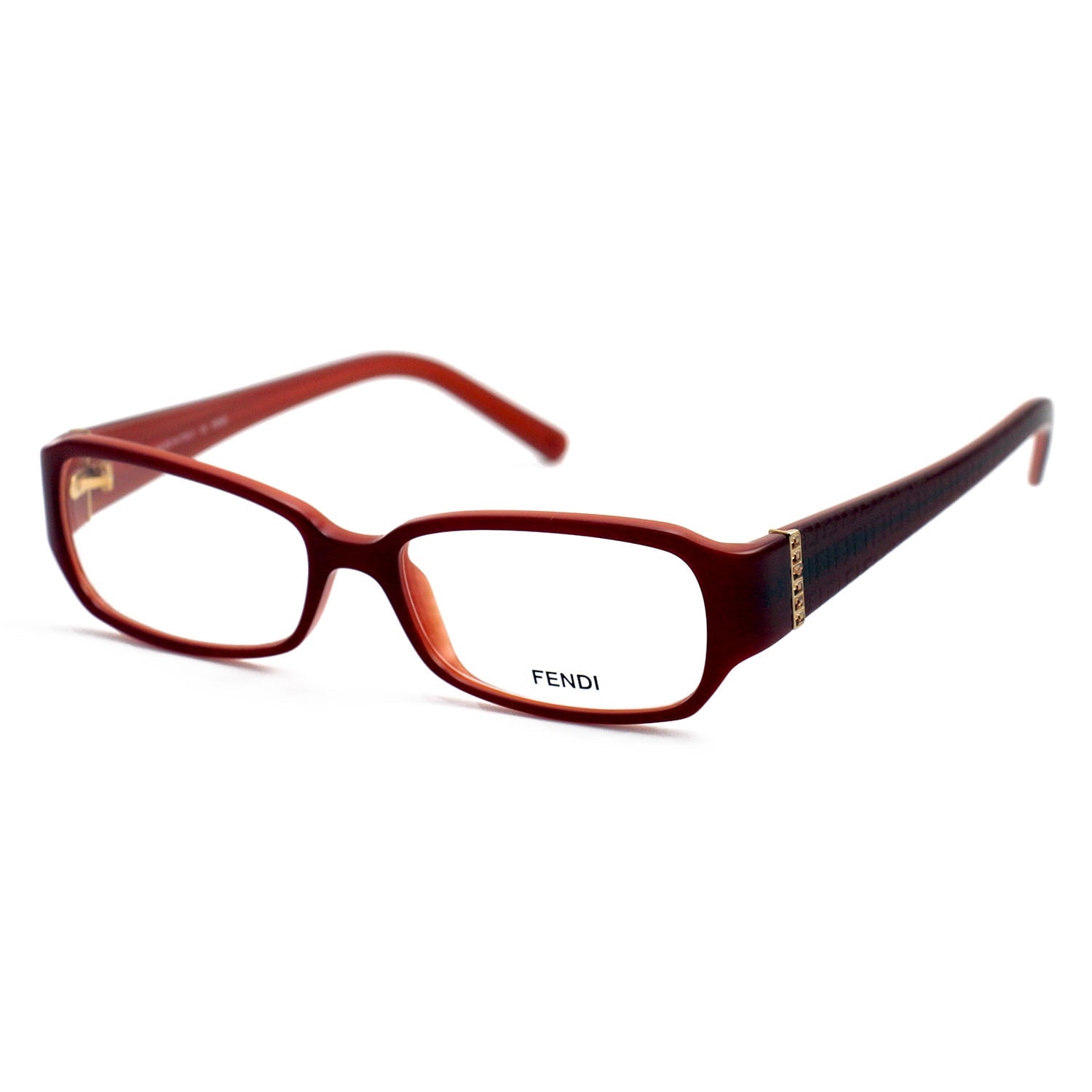 Fendi Women's F777R 001 Black Rectangle Eyeglasses 51-16-135