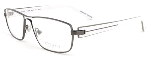 OGA Men's 7588O GW023 Gunmetal Rectangle Eyeglasses 55-15-140
