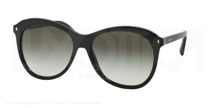 Prada SPR 13R 1AB-0A7 Round Sunglasses