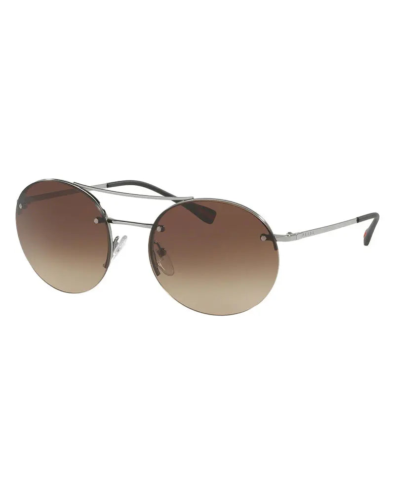 Prada SPS 54R 5AV-6S1 Round Sunglasses