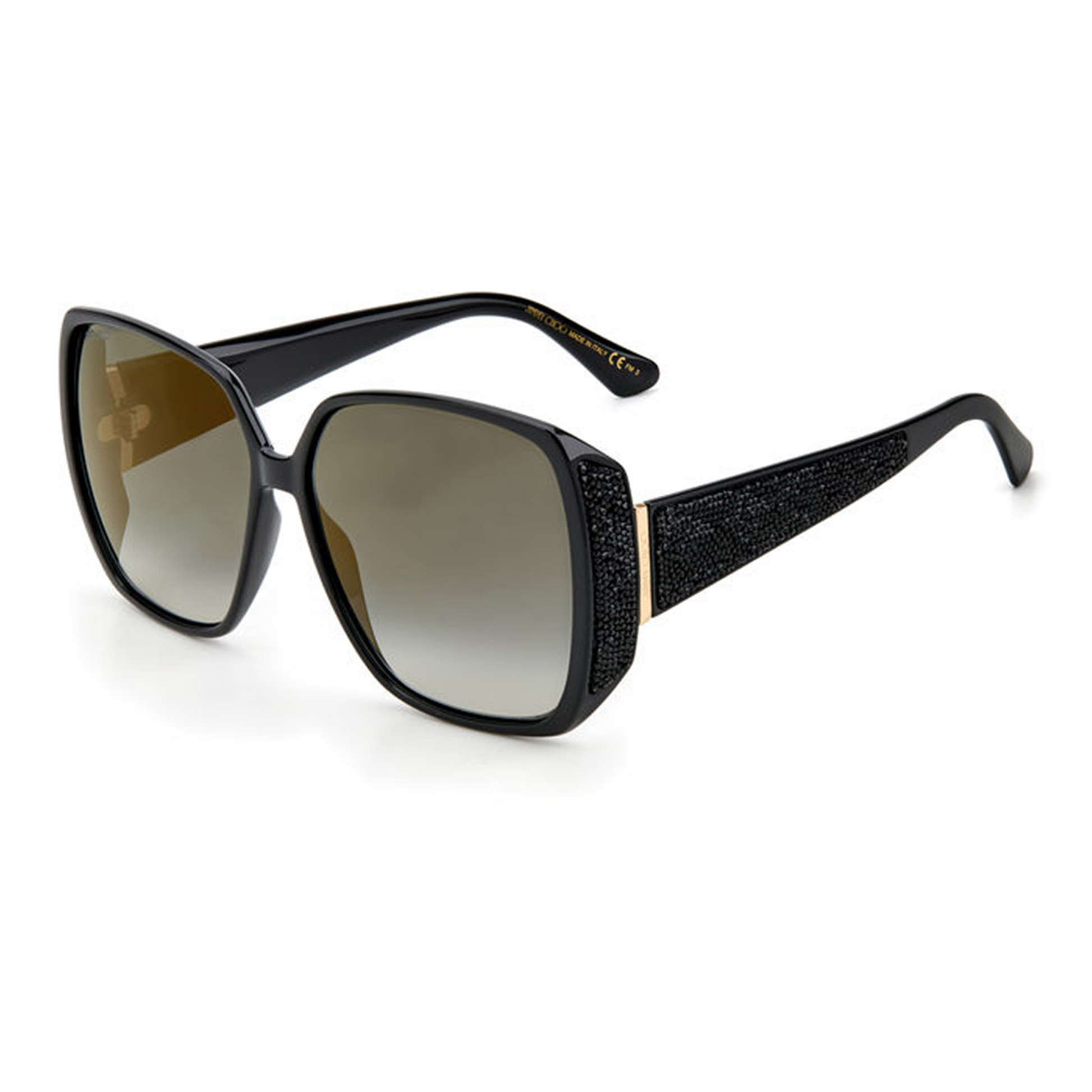 Jimmy Choo CLOE/S 807FQ Black Grey Grad Sunglasses