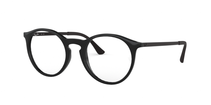 Ray-Ban Men's RB7132 2000 Black Round Eyeglasses 50-20-145