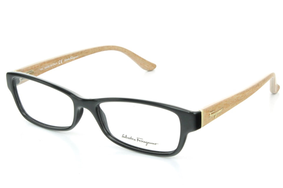 Ferragamo Women's SF2689 007 Black Rectangle Eyeglasses 52-15-140