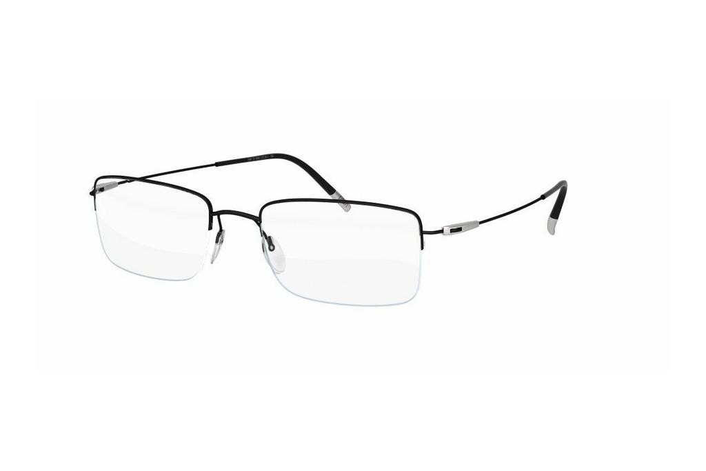 Silhouette Men's 5496 9040 Black Halfrim Eyeglasses 53-19-140