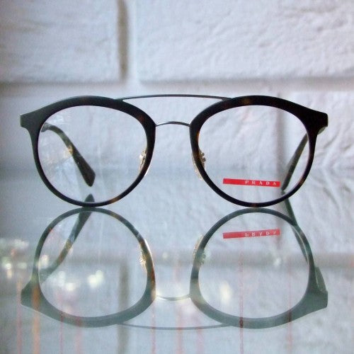 PRADA VPS 01H 50/21 U61-1O1 135 MATTE TORTOISESHELL FRAMES - HAVANA BROWN