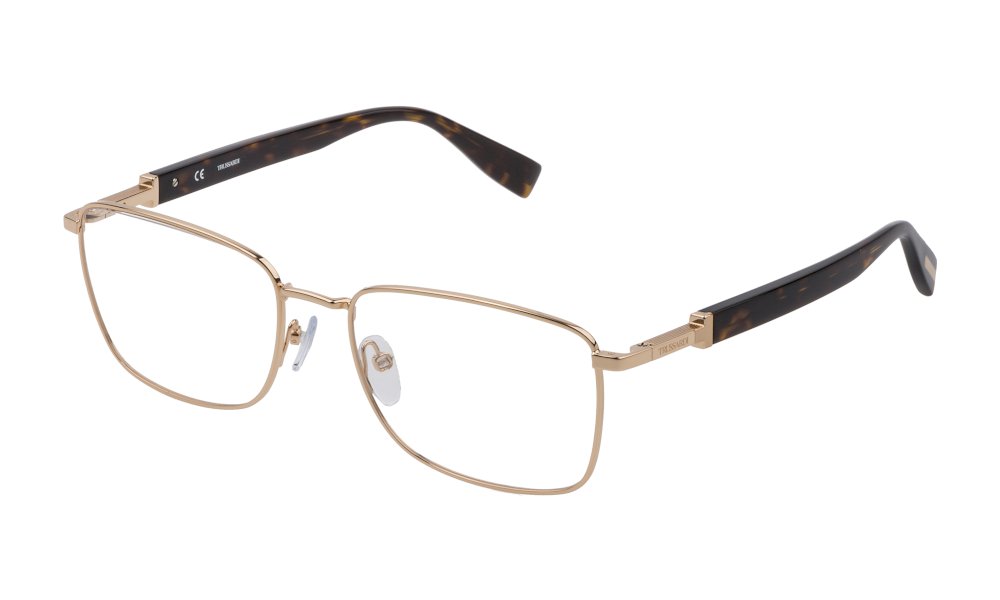 Trussardi Men's VTR449 0300 Black Square Eyeglasses