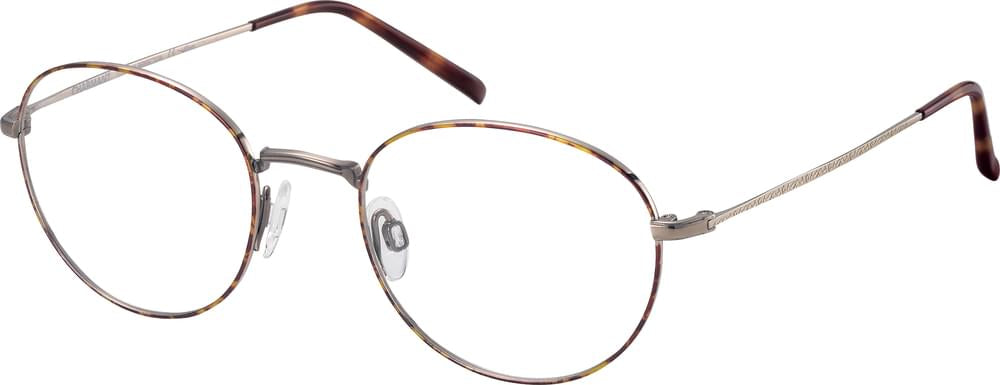 Charmant Unisex CH29700 HV Brown Round Eyeglasses 51-20-145