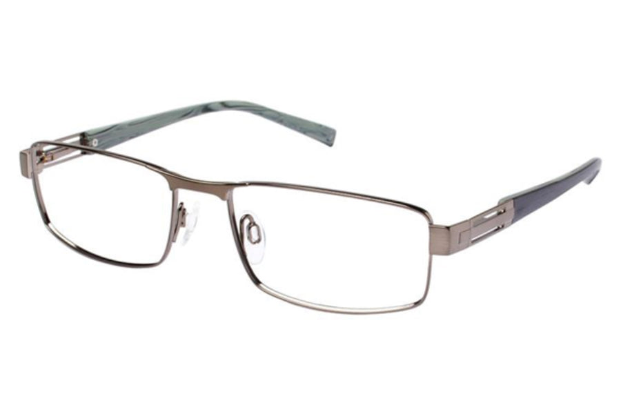 Charmant Unisex CH11427 OL Olive Rectangle Eyeglasses 55-17-140