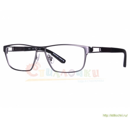 OGA Men's 7304O GN031 Black Rectangle Eyeglasses 56-14-140